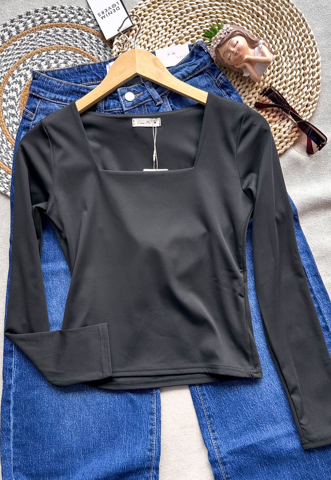 Blusa cuello cuadrado